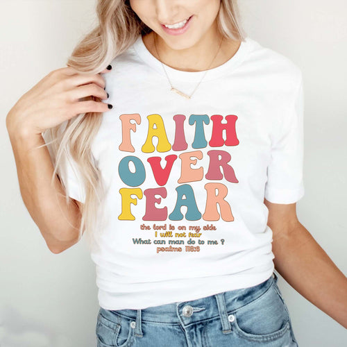 Faith Over Fear Christian Hoodie Bible Verse Shirt, Aesthetic Christian Sweatshirts, Jesus Hoodie, Church hoodie, Trendy Hoodie, Religious Hoodie