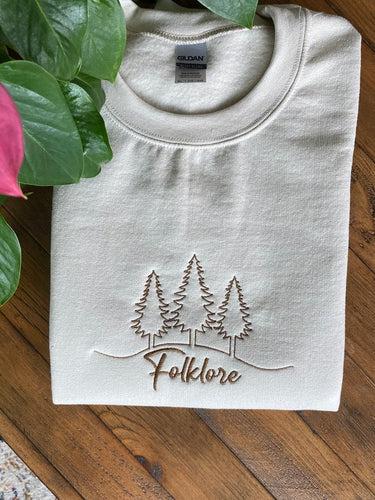 TS Embroidered Taylor swift folklore album Sweatshirt