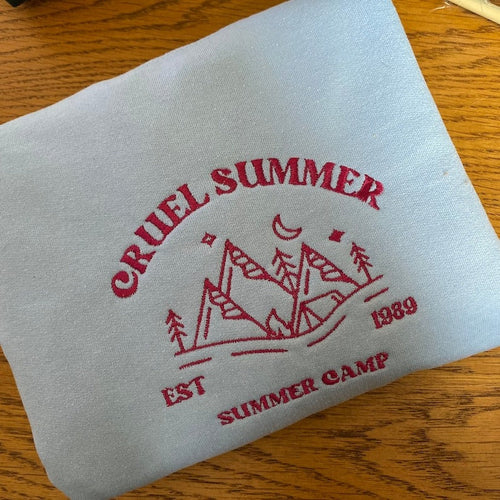 TS Embroidered Summer Camp Sweatshirt