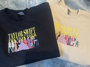 TS Embroidered Taylor Swift Eras Tour Sweatshirt