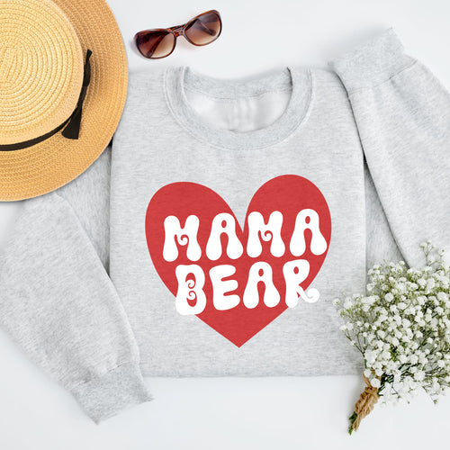 Mama Bear Sweatshirt, Mother’s Day Gift, Cute Mama Crewneck, Mom Life Shirt, New Mom Gift,Baby Shower Gift,Mom Shirt,Personalized Tee