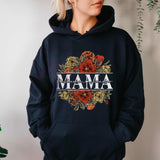 Floral Mama Hoodie, Custom Mom Shirt With Kids Names, Gift For Mom, Mother's Day Gift, Mother's Day Shirt, Vintage Mama Crewneck, Mama Gift