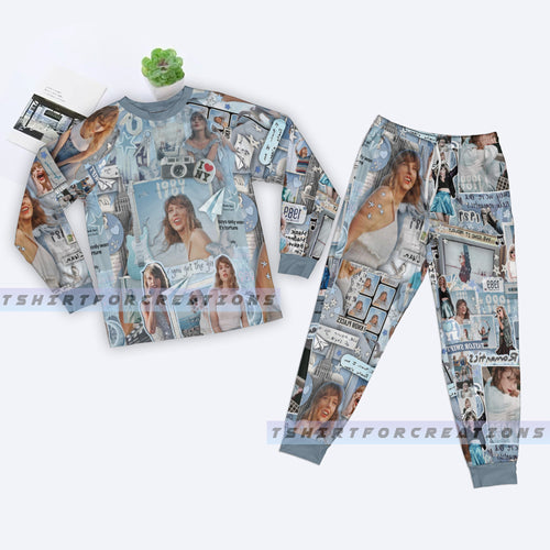 Taylor Swift Eras Tour TS Pajamas Set, Swiftie Merch, The Eras Tour TS Pajamas Set 4