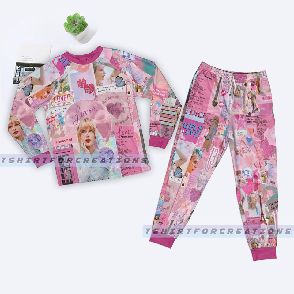 Taylor Swift Eras Tour TS Pajamas Set, Swiftie Merch, The Eras Tour TS Pajamas Set 10