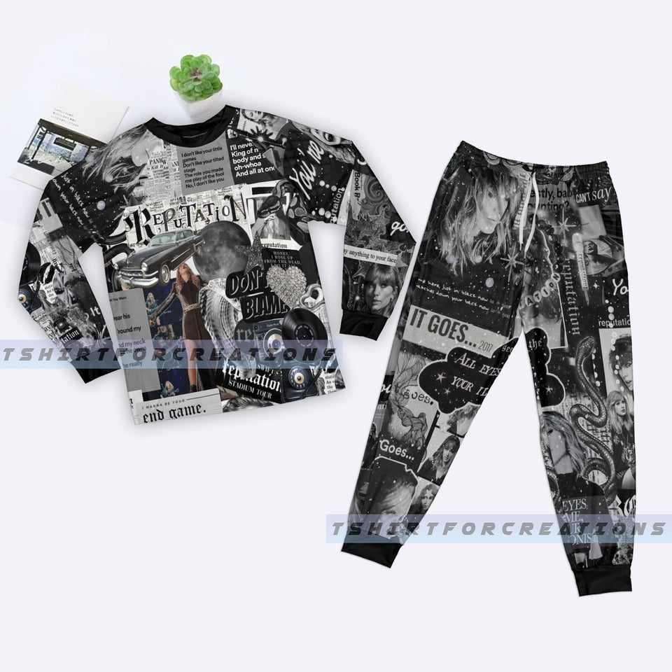 Taylor Swift Eras Tour TS Pajamas Set, Swiftie Merch, The Eras Tour TS Pajamas Set 14