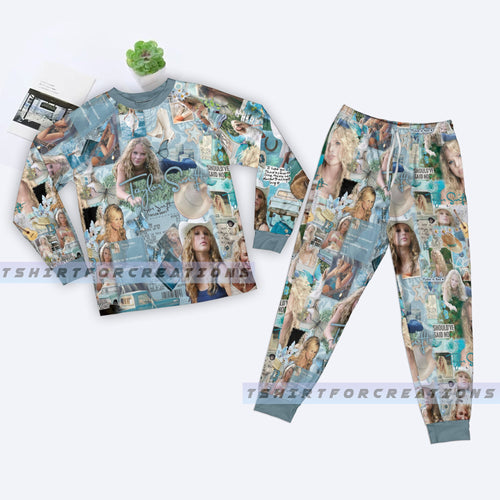 Taylor Swift Eras Tour TS Pajamas Set, Swiftie Merch, The Eras Tour TS Pajamas Set 6