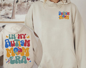 In My Autism Mom Era Hoodie, Neurodiversity Sweatshirt, Autism Awareness Crewneck, Autism Puzzle Shirs, Autism Mama Tee, Gift For Autism Mom