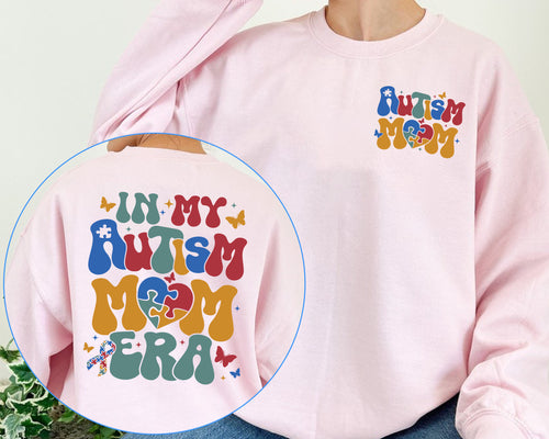 In My Autism Mom Era Sweatshirt, Neurodiversity Sweatshirt, Autism Awareness Crewneck, Autism Puzzle Shirs, Autism Mama Tee, Gift For Autism Mom