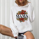 Floral Mama Hoodie, Custom Mom Shirt With Kids Names, Gift For Mom, Mother's Day Gift, Mother's Day Shirt, Vintage Mama Crewneck, Mama Gift