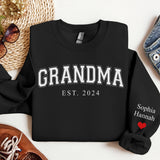 Mama Sweatshirt Gift | Personalized Mimi Sweatshirt | Christmas Gift | Gigi Winter Apparel | Floral Grandma Sweatshirt | Birthday Gift