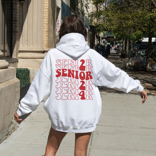 Retro Senior 2024 Hoodie, Vintage Class of 2024 Shirt Class Of 2024 Senior Crewneck2024 Graduation Shirt 2024 Graduation Gift Class Of 2024 Gift