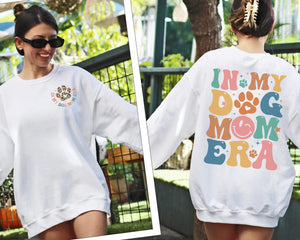 In My Dog Mom Era Sweatshirt, Dog Mom Era Crewneck, Dog Mom Gift T-Shirt, Funny Mom Crewneck, Dog Mom Birthday Gift