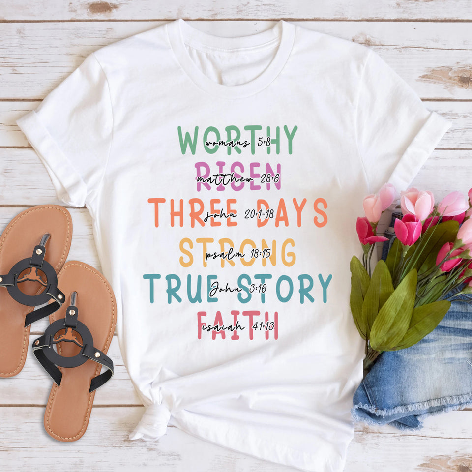 Easter Christian Sublimation T-shirt, A lot can happen in 3 days Sublimation Shirt, EasterTee, Jesus Shirt, Happy Easter Day