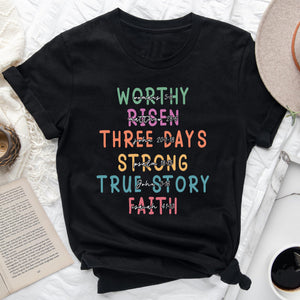 Easter Christian Sublimation T-shirt, A lot can happen in 3 days Sublimation Shirt, EasterTee, Jesus Shirt, Happy Easter Day