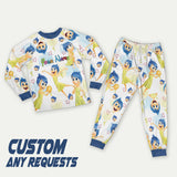 Custom Disney Inside Out Pajamas Set, Cartoon Pajamas Set, Magic Kingdom Pajamas, Inside Out Birthday Gift