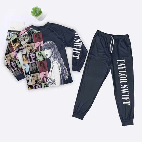 Taylor Swift Eras Tour TS Pajamas Set, Swiftie Merch, The Eras Tour TS Pajamas Set