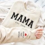 Mama Sweatshirt Gift | Personalized Mimi Sweatshirt | Christmas Gift | Gigi Winter Apparel | Floral Grandma Sweatshirt | Birthday Gift
