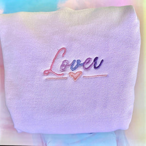 Embroidered Lover Sweatshirt