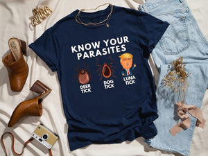 Know Your Parasites Shirt, Anti Trump Tshirt, Vote Shirt, Political Tee, Kamala Harris Shirt, Vote Removes Shirt, Voting