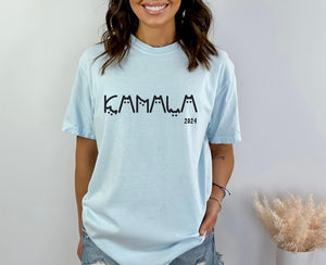 Cat Ladies for Kamala Shirt, Cottagecore Kittens Kamala Harris Voting 2024 Presidential Election Cat Person Political Tee