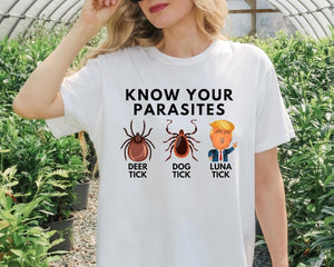 Know Your Parasites Shirt, Anti Trump Tshirt, Vote Shirt, Political Tee, Kamala Harris Shirt, Vote Removes Shirt, Voting