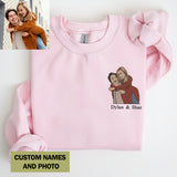 Custom Embroidered Sweatshirt Embroidery Photo, custom embroidered shirt, custom embroidered hats, custom embroidered polo