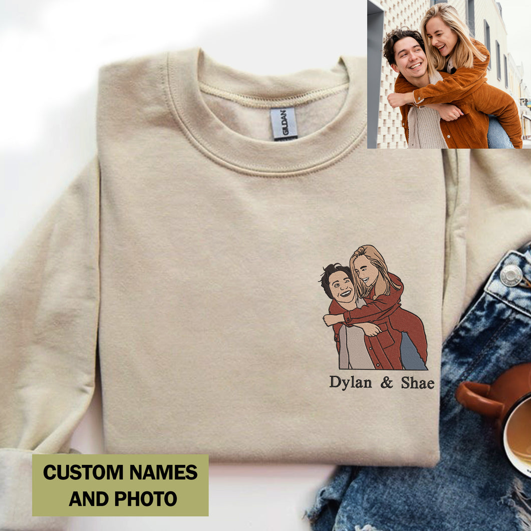 Custom Embroidered Sweatshirt Embroidery Photo, custom embroidered shirt, custom embroidered hats, custom embroidered polo