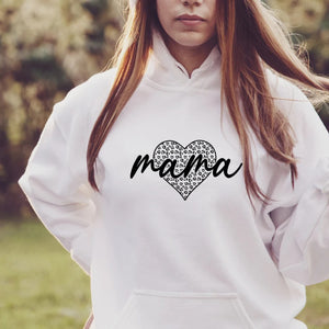 Valentine Mama Hoodie, Mama Heart Shirt, Mothers Day Gift, Custom Shirt for Mothers,Mommy Tee, Mom Personalization Gift