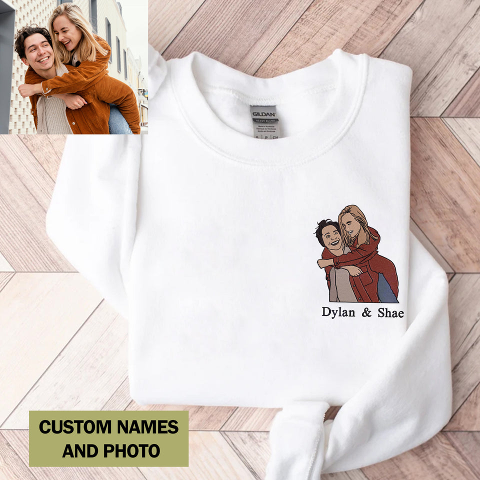 Custom Embroidered Sweatshirt Embroidery Photo, custom embroidered shirt, custom embroidered hats, custom embroidered polo