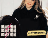 Custom Dance Mom Hoodie with personalized kid name, Cute Dance Mama Crewneck, Ballet Tee for Mom, Girl Ballerina Shirt, Cheer Mom Shirt