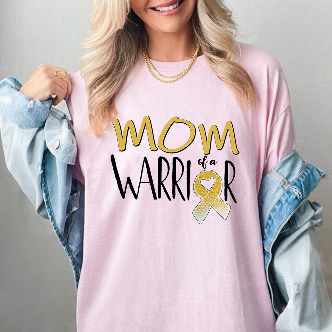 Mom Of A Warrior T-shirt, Mother of a Little Warrior Shirt, Cancer Survivor Hoodie , Mama T-shirt, Mother of a Strong Kid Crewneck