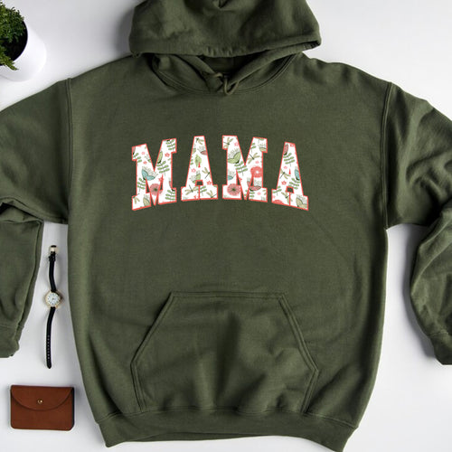 Floral Mama Hoodie, Cute Mom Sweatshirt, Mother's Day Gift, Mommy Shirt, New Mom Gift, Gift for Mother, Mama Shirt