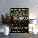 Personalized In This House Horror Movie Canvas 1.25"