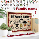 Personalized Horror Movie Family Poster