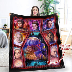 Personalized Ant Man and Wasp Quantumania Blanket, Blanket Gift Ideas 3