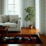 Personalized In This House Horror Movie 2 Vintage Dornier Rug