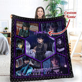Personalized Wednesday Blanket, Blanket Gift Ideas