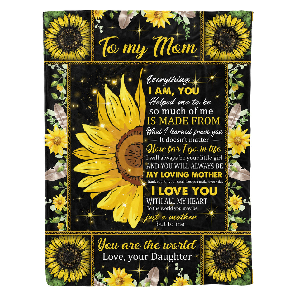 To my Mom (sunflower) Blanket