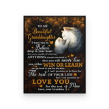 Personalized Grandma Cat Poster Gift For Granddaughter