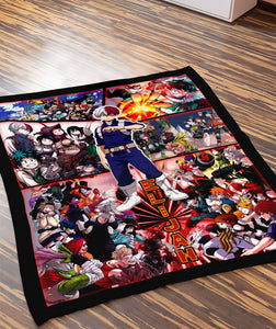 Personalized Name And Character My Hero Academy Blanket, Anime Fan