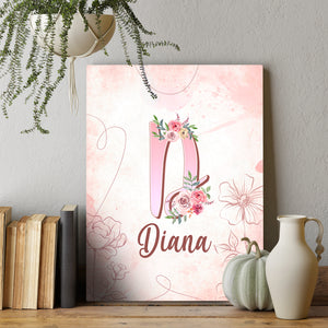 Personalized First Name Poster Gift For Girls