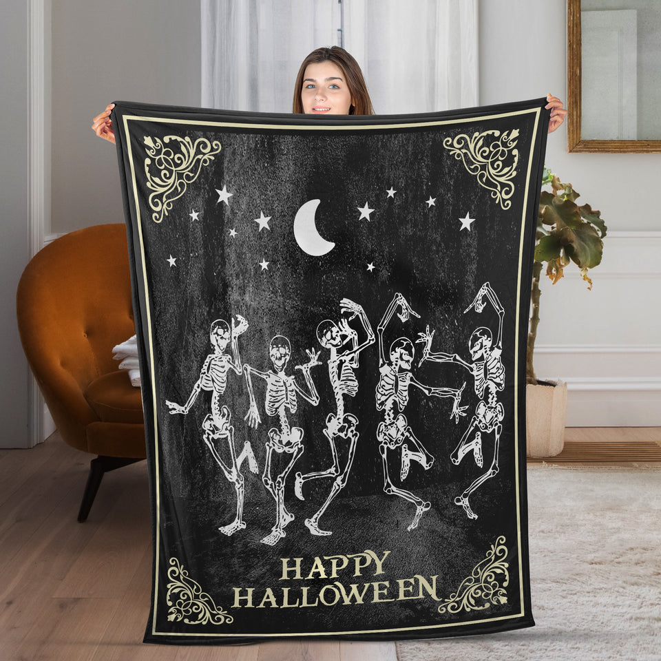 Skeleton Dance 2 Blanket, Halloween Gift