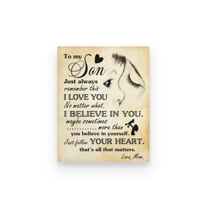 Personalized Mother Vintage Poster Gift For Son