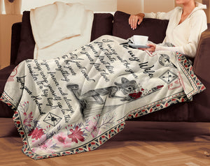 To My Love Blanket Gift