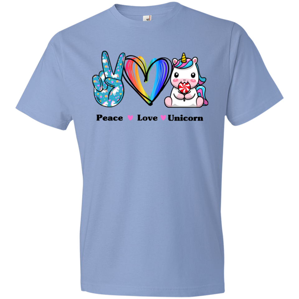 Peace Love Unicorn Youth T Shirt