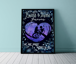 Personalized Name Jack And Sally Poster