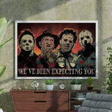 Horror Movie Characters Expecting You Poster