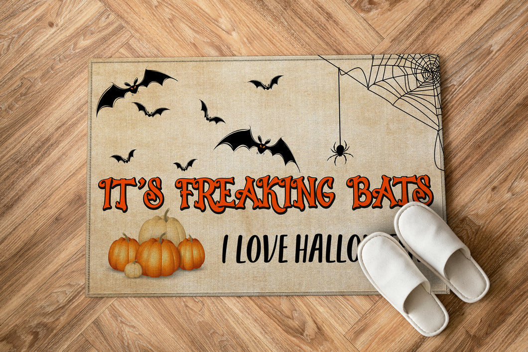 Its Freakin Bats I Love Halloween Dornier Rug