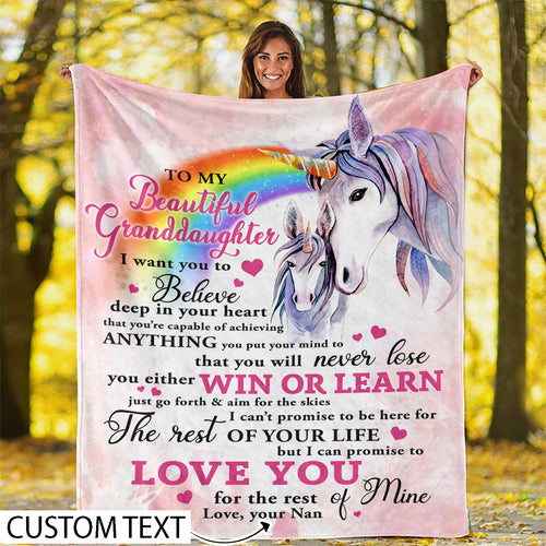 Personalized Grandma Blanket Gift For Girls