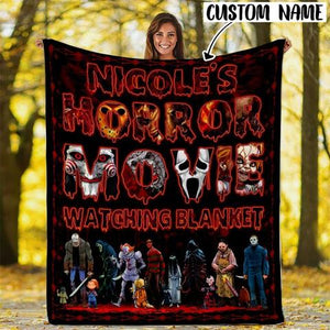 PERSONALIZED HORROR MOVIE WATCHING BLANKET 1